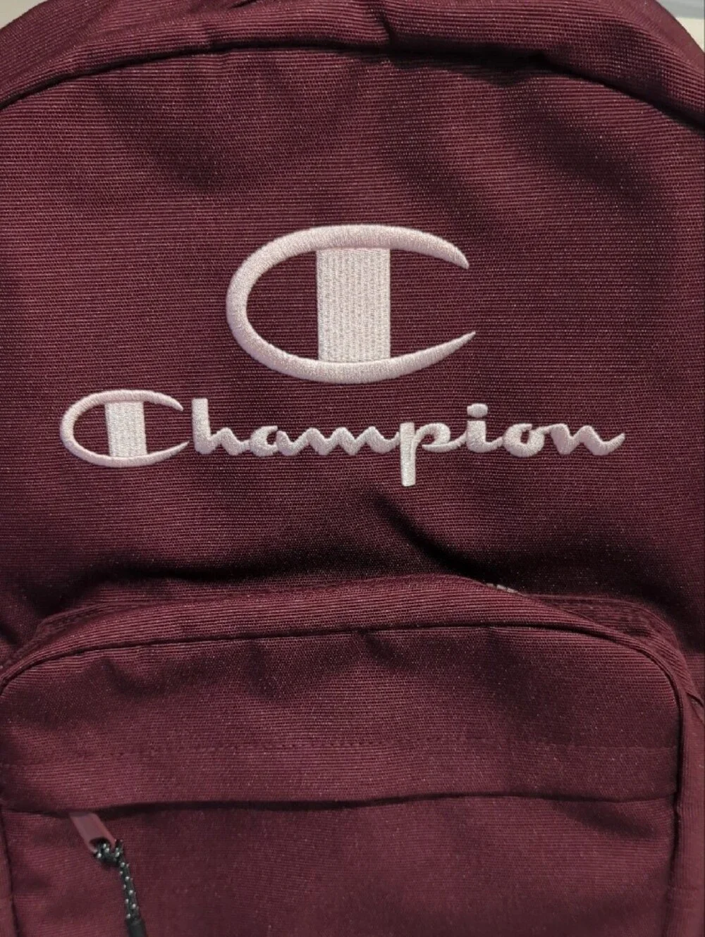 Champion Maroon Backpack with White Logo